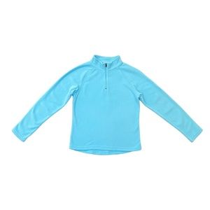 C9 by Champion Pull Over Quarter Zip Fleece Blue Long Sleeves Top Girl's Size L